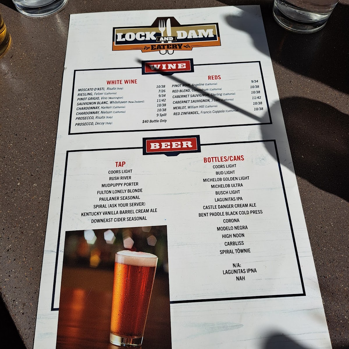 Menu - The Quarry Taphouse & Rock Range photo 3